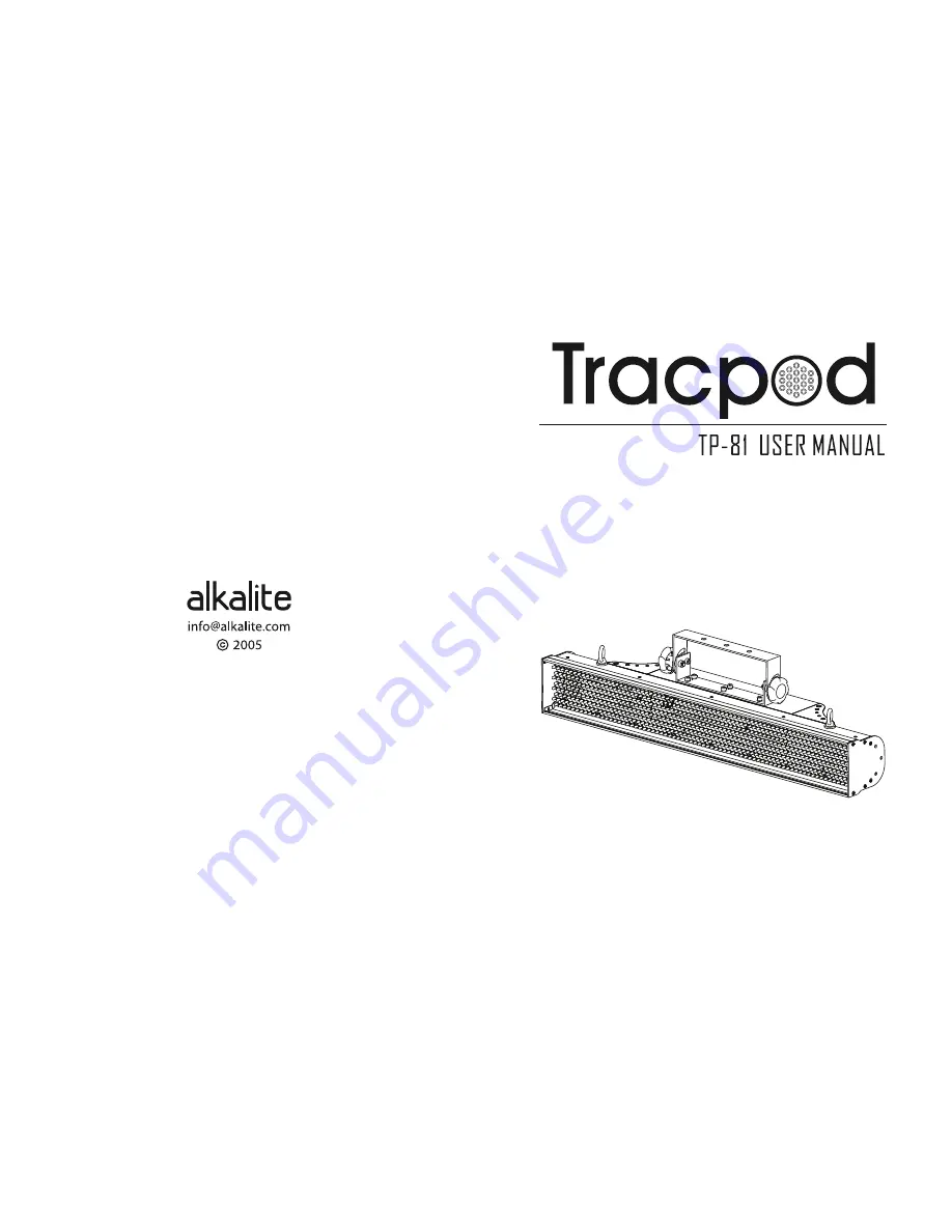 Alkalite Tracpod TP-81 Скачать руководство пользователя страница 1