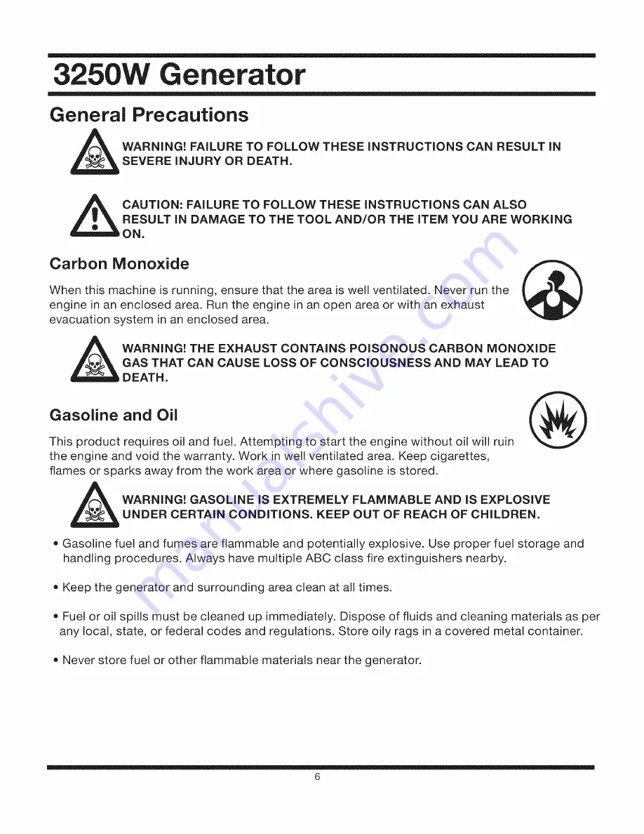 All-Power APG3012 Owner'S Manual Download Page 6