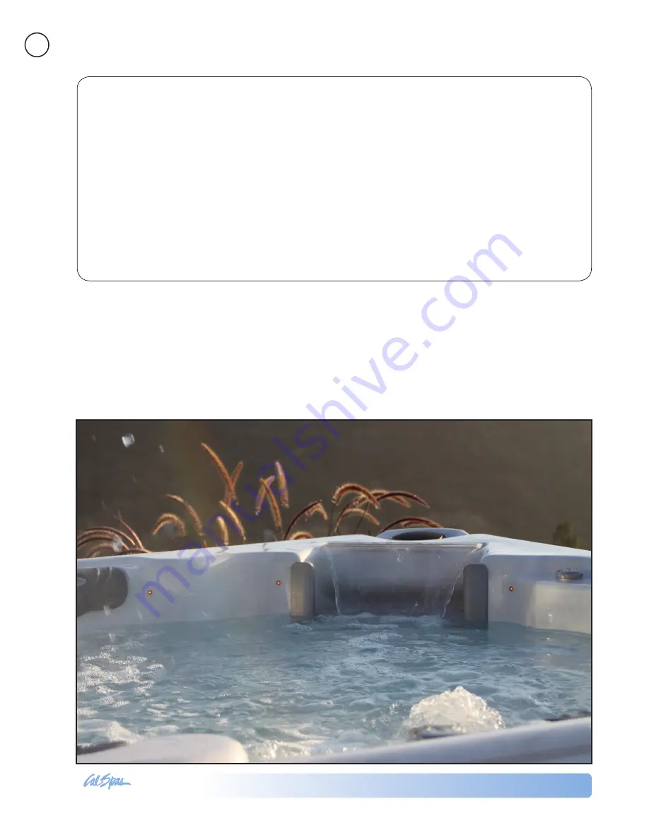 ALL SPAS SWIM-PRO SERIES Owner'S Manual Download Page 4