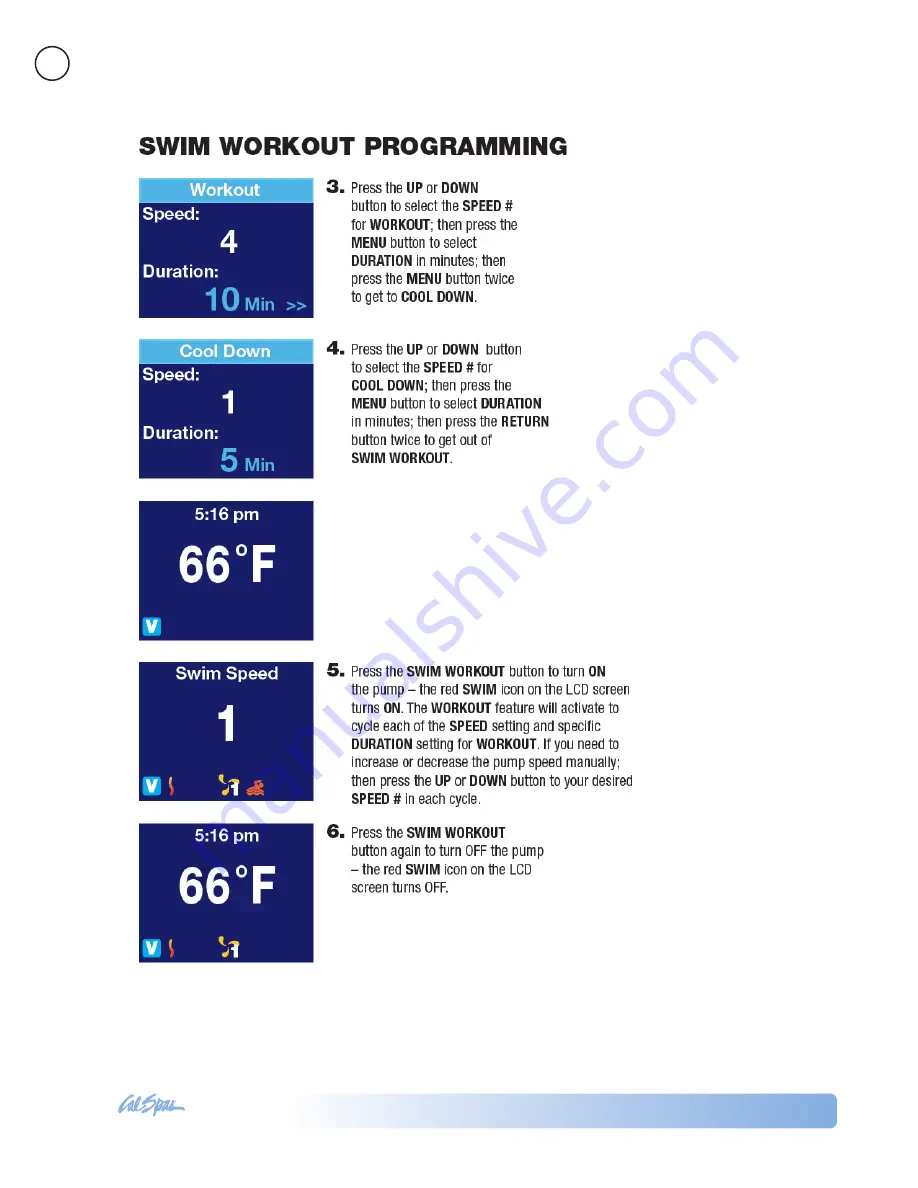 ALL SPAS SWIM-PRO SERIES Owner'S Manual Download Page 22