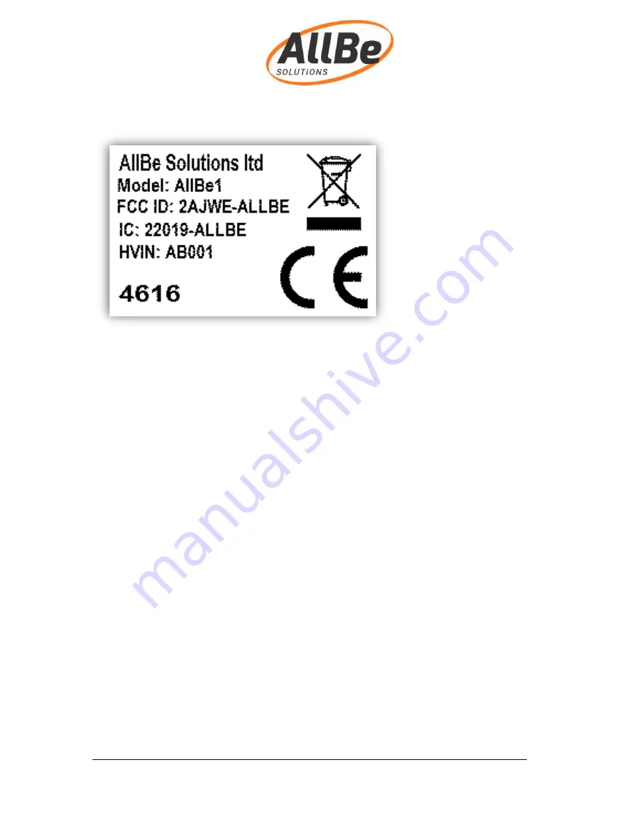 AllBe Solutions AllBe1 User Manual Download Page 25