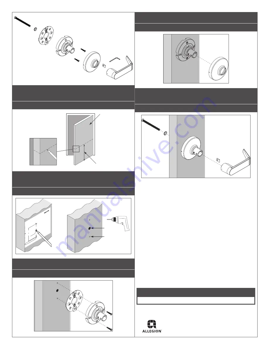 Allegion Falcon K12 Скачать руководство пользователя страница 2