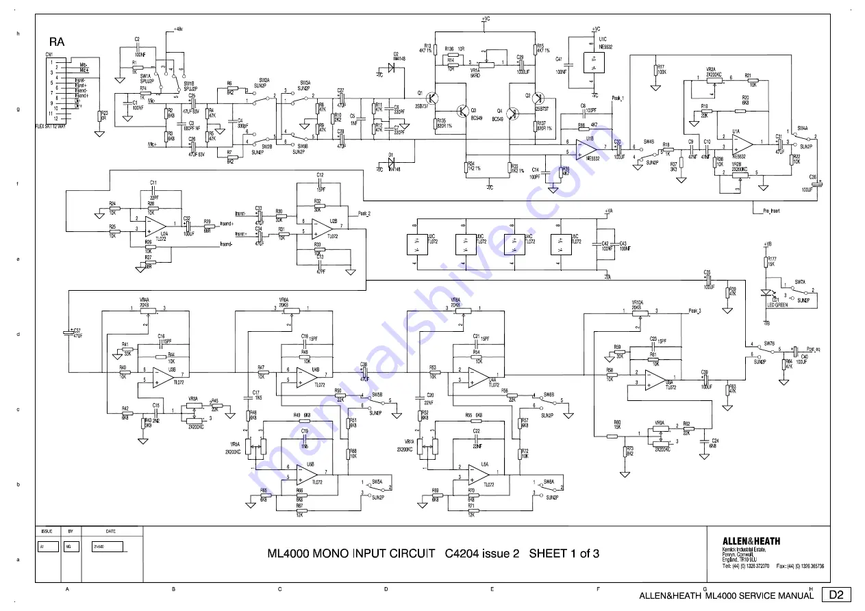 ALLEN & HEATH ML4000 Скачать руководство пользователя страница 32