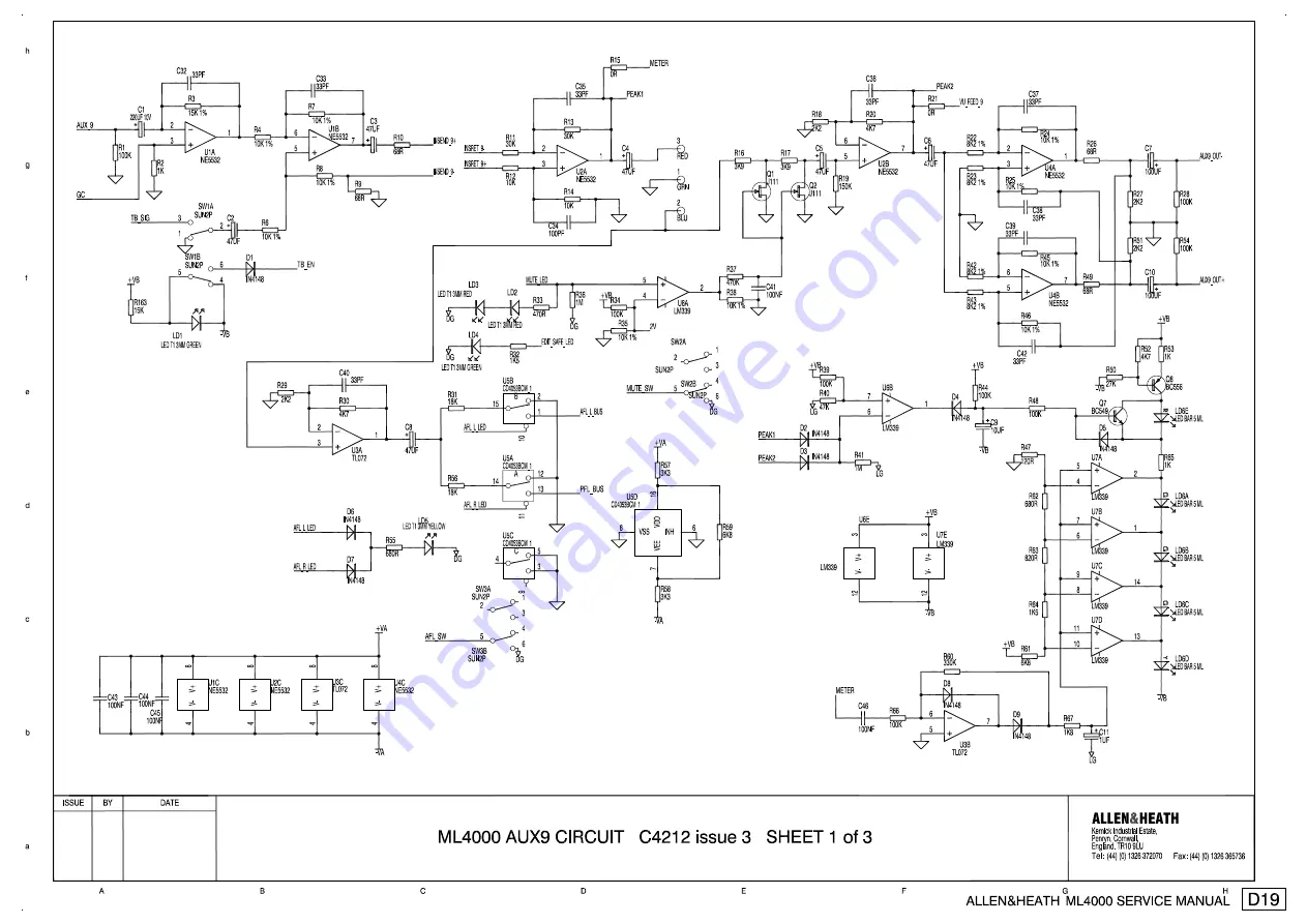 ALLEN & HEATH ML4000 Service Manual Download Page 49