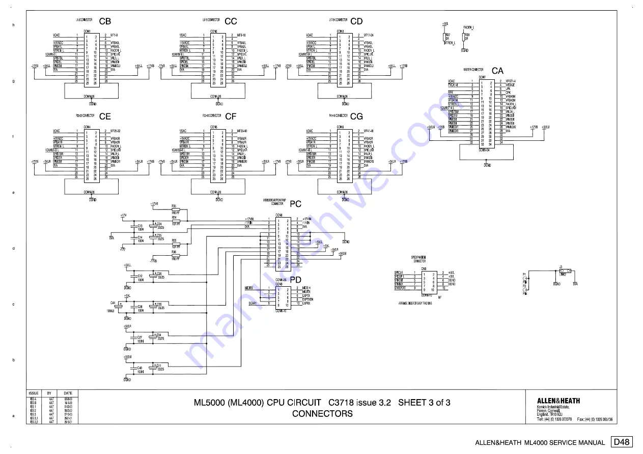 ALLEN & HEATH ML4000 Service Manual Download Page 78