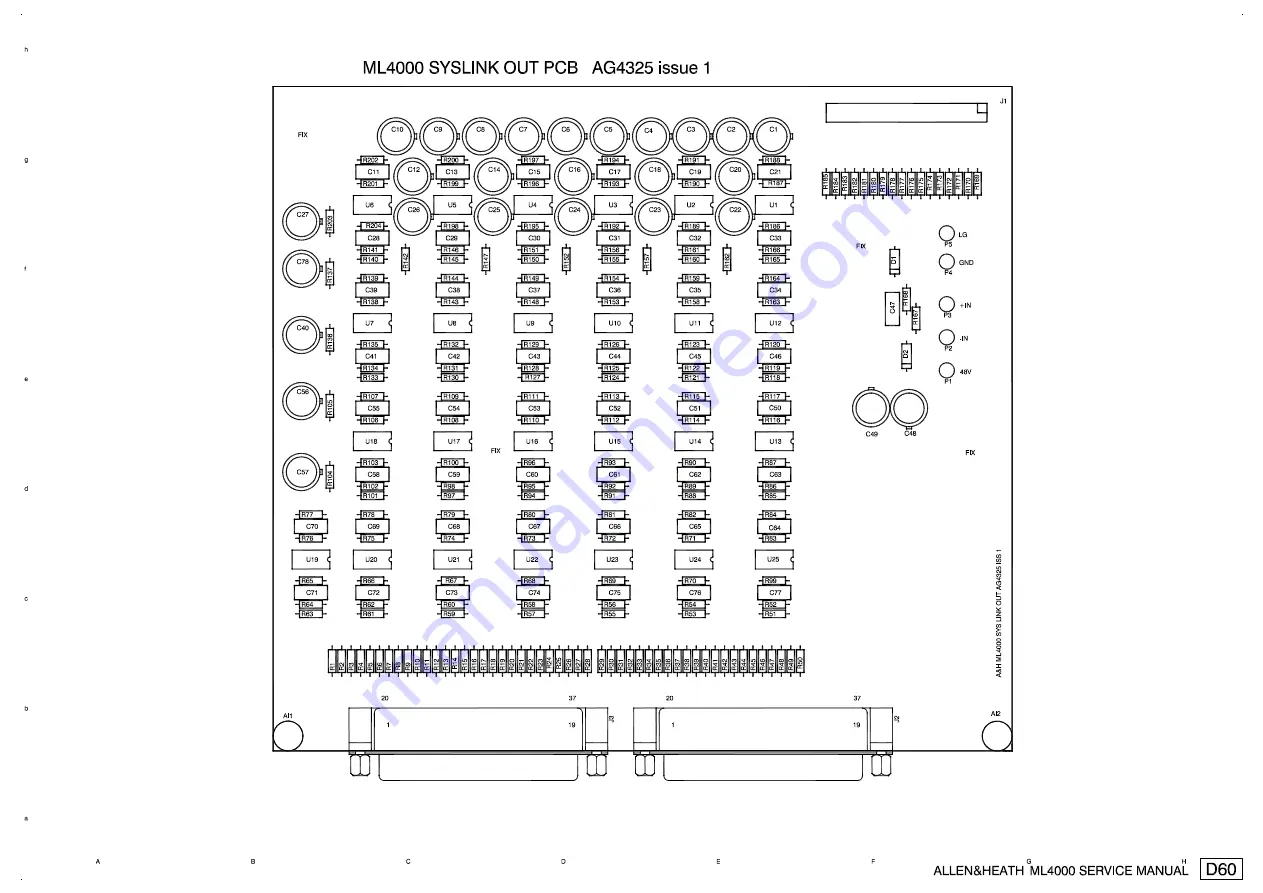 ALLEN & HEATH ML4000 Service Manual Download Page 90