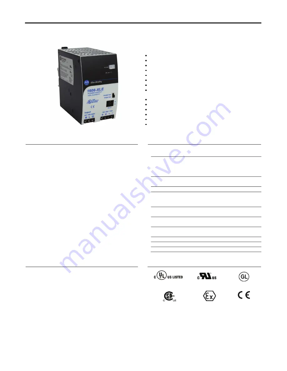 Allen-Bradley 1606-XLC Reference Manual Download Page 2