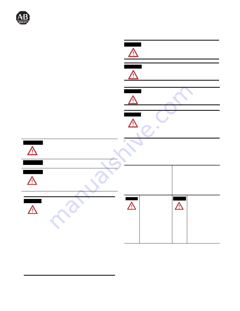 Allen-Bradley 1794-IA8 Installation Manual Download Page 1