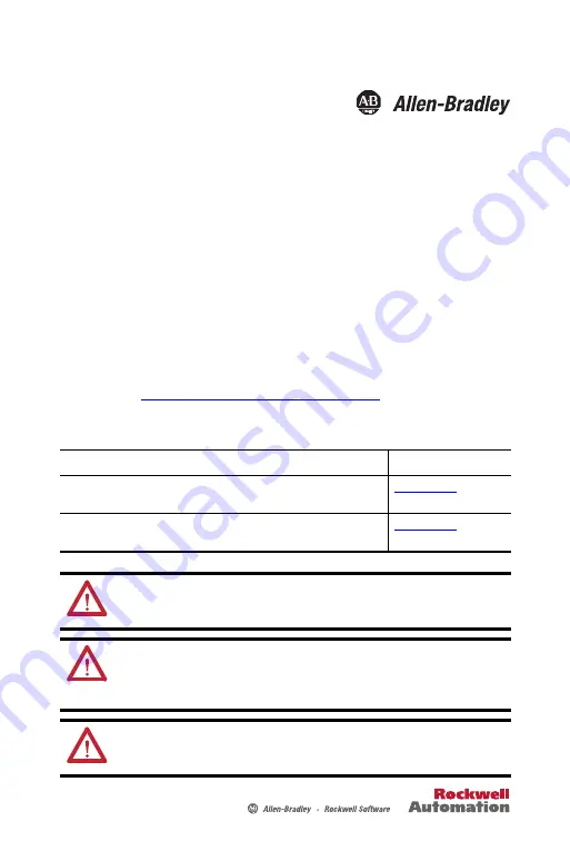 Allen-Bradley ArmorBlock 1732E Скачать руководство пользователя страница 1