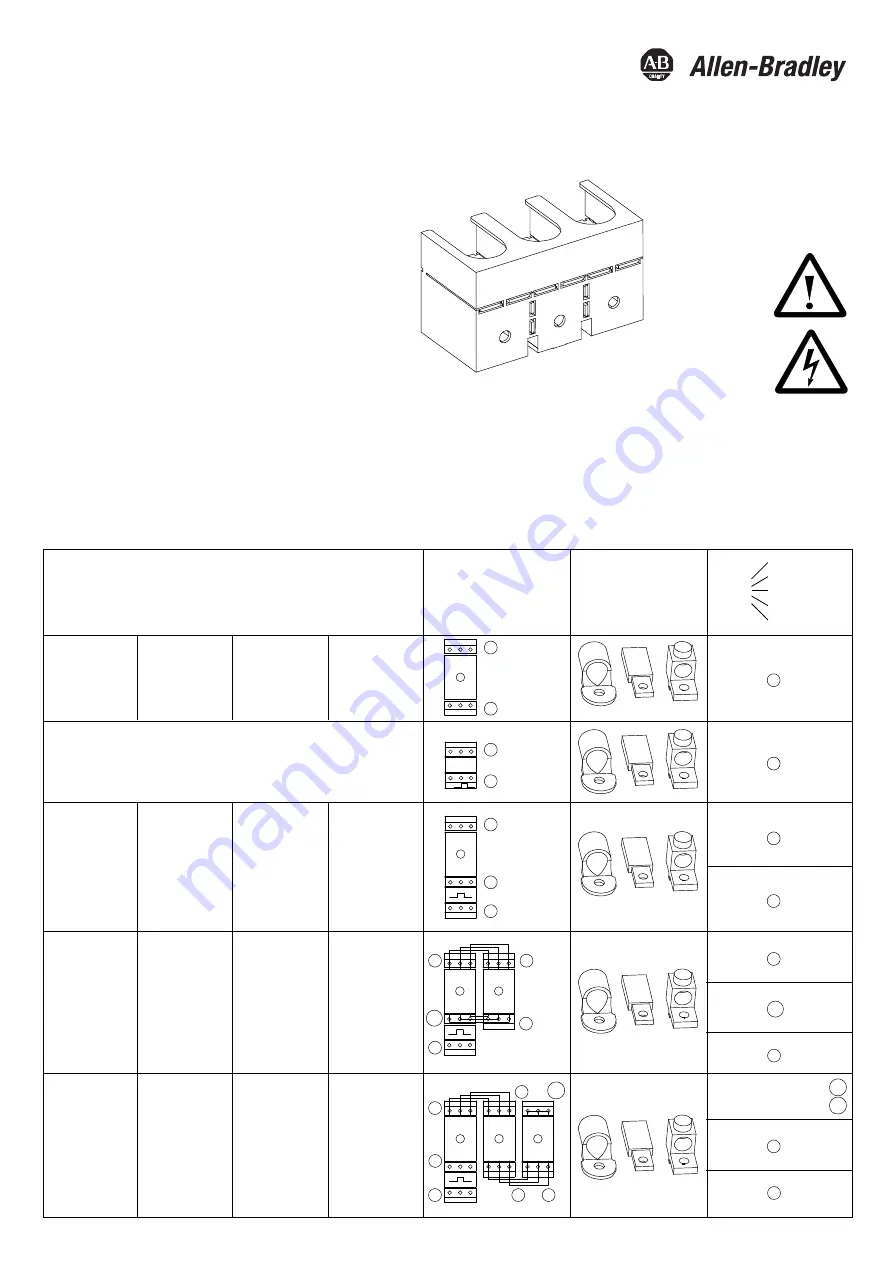 Allen-Bradley CAB6-HA 3 Installation Instructions Download Page 1