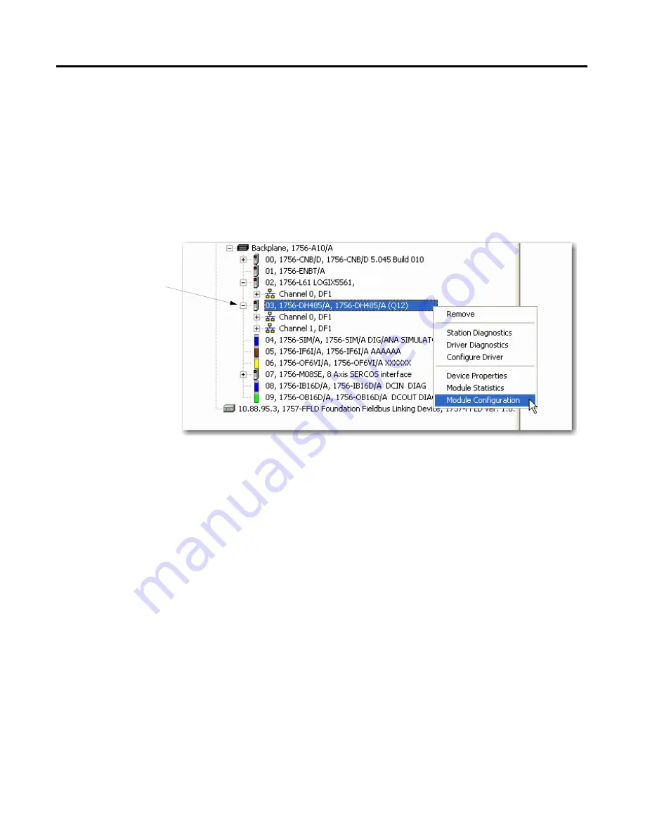 Allen-Bradley ControlLogix 1756-DH485 User Manual Download Page 49