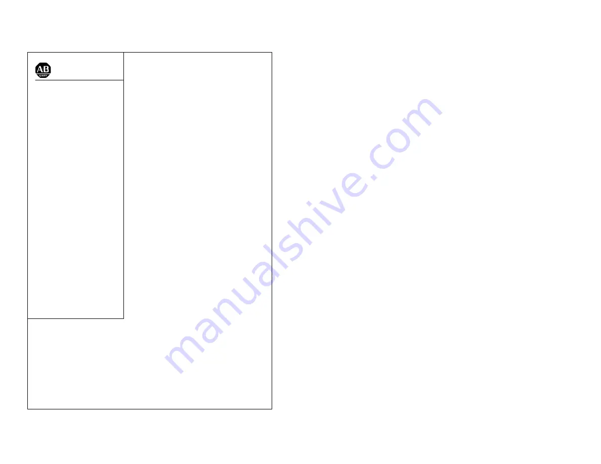 Allen-Bradley ControlNet 1770-KFC1 User Manual Download Page 1