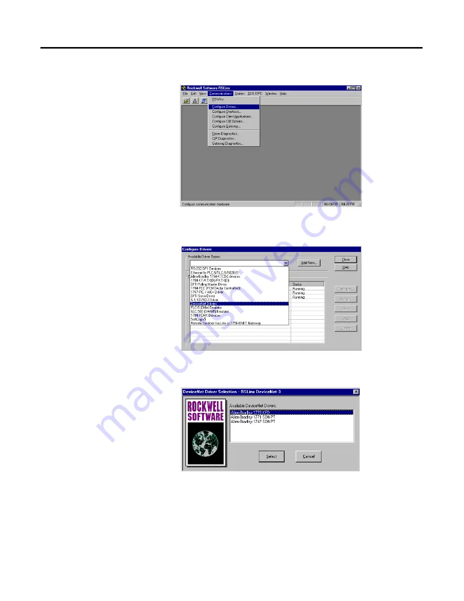 Allen-Bradley SLC 500 DeviceNet User Manual Download Page 54