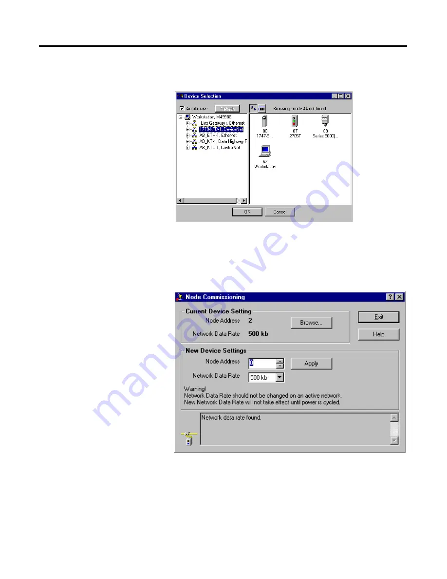 Allen-Bradley SLC 500 DeviceNet User Manual Download Page 60