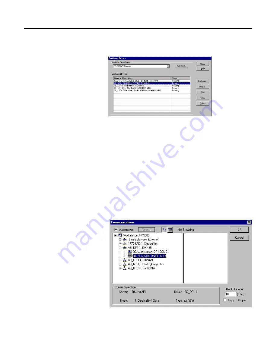 Allen-Bradley SLC 500 DeviceNet User Manual Download Page 122