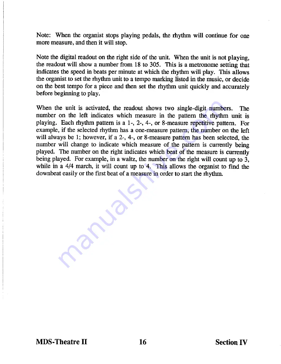 Allen Organ Company MDS THEATRE II User Manual Download Page 23