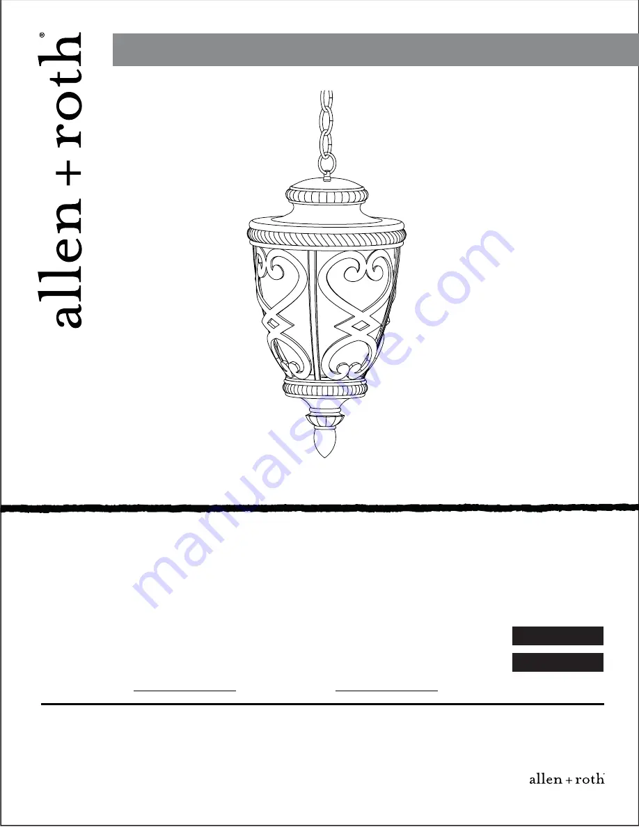 Allen + Roth 0336319 Скачать руководство пользователя страница 1