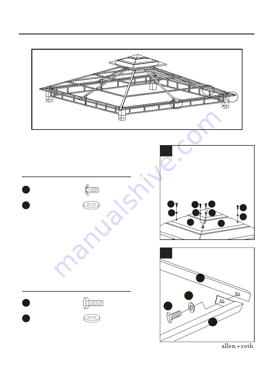 Allen + Roth 0401997 Assembly Instructions Manual Download Page 11