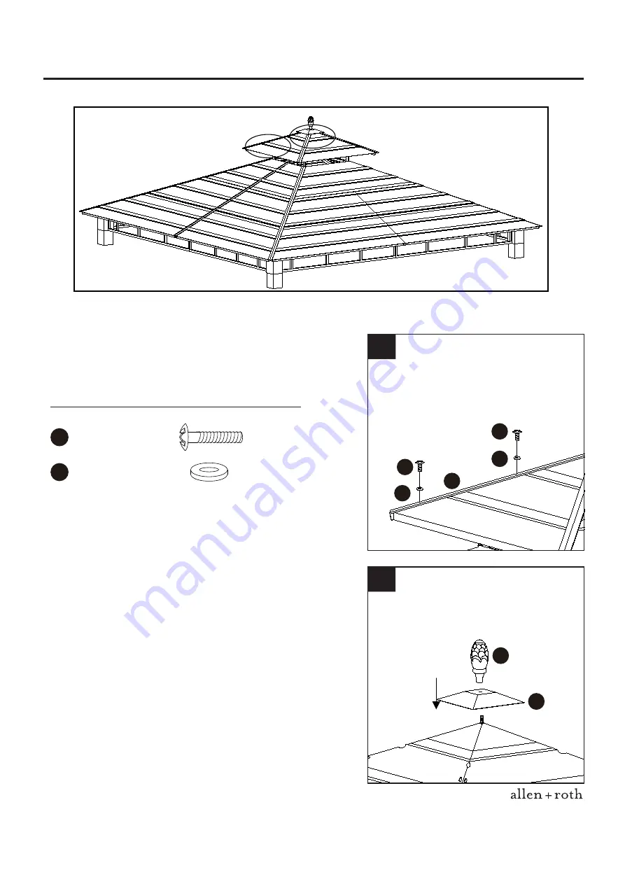 Allen + Roth 0401997 Assembly Instructions Manual Download Page 13