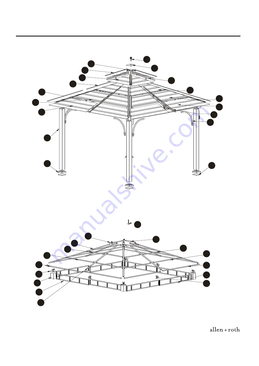 Allen + Roth 0401997 Assembly Instructions Manual Download Page 43