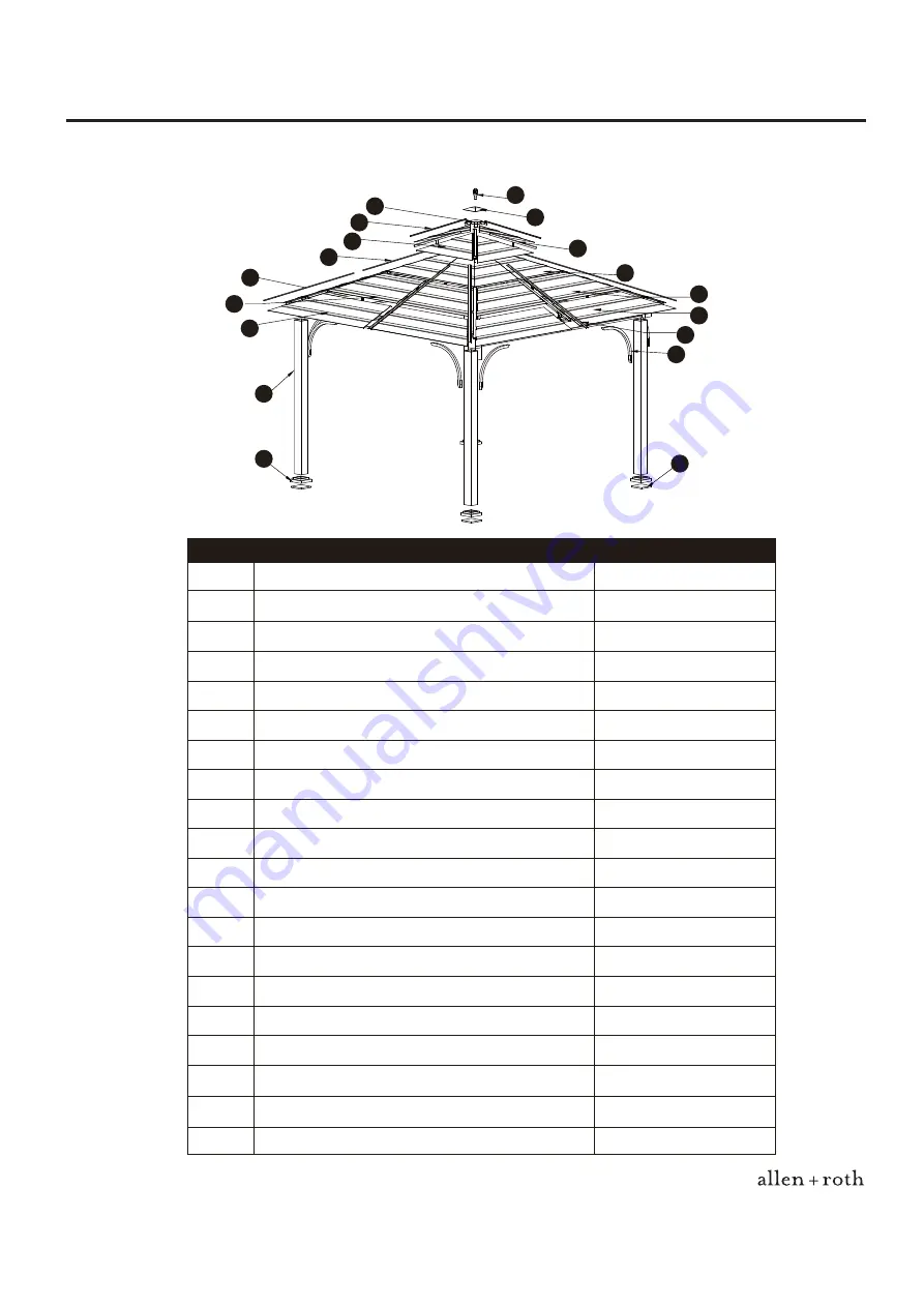 Allen + Roth 0401997 Assembly Instructions Manual Download Page 58