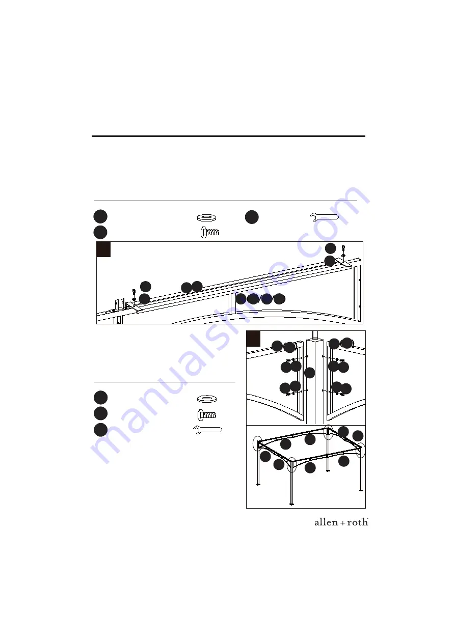 Allen + Roth 0732502 Assembly Instructions Manual Download Page 8