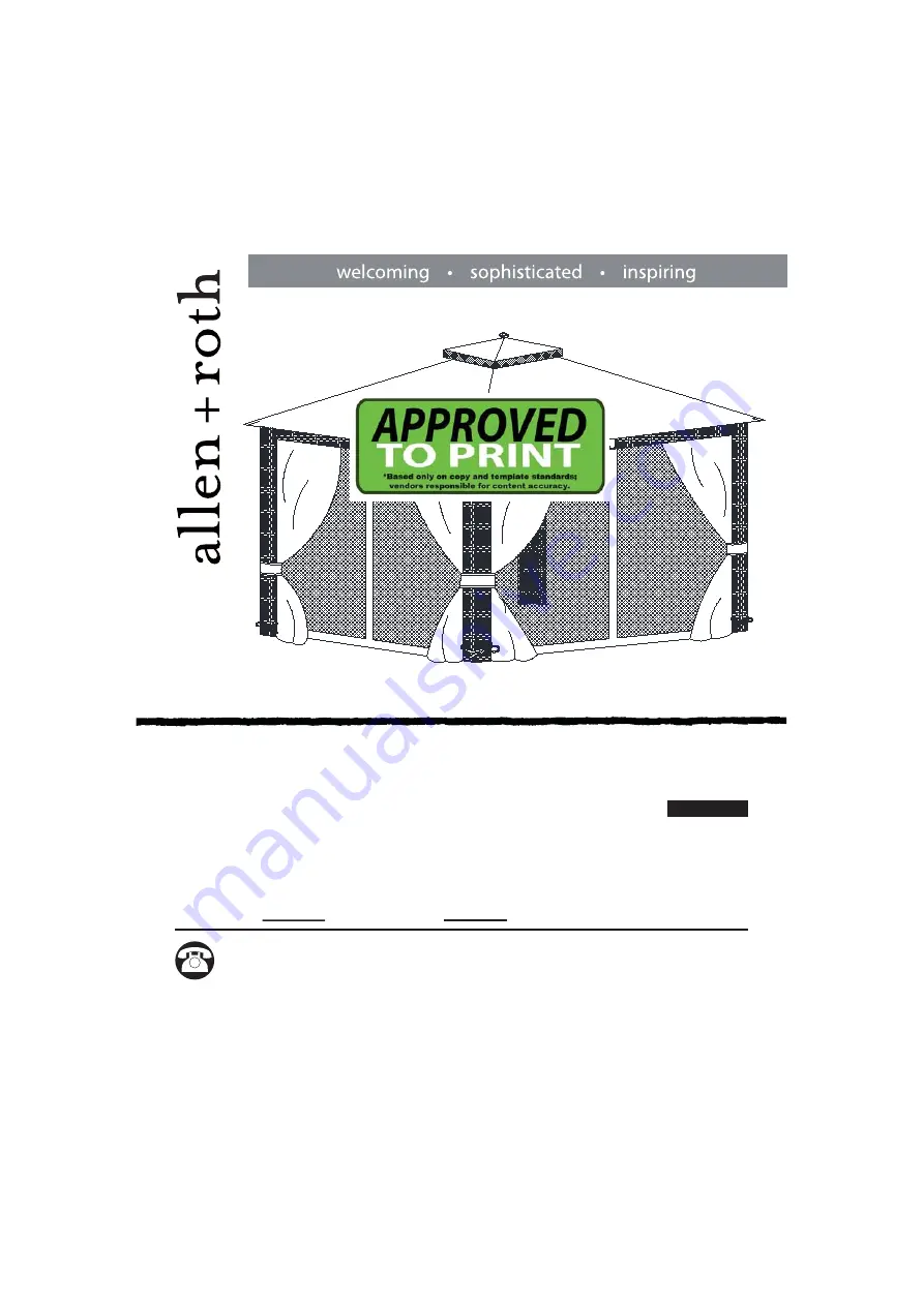 Allen + Roth 0732505 Скачать руководство пользователя страница 1