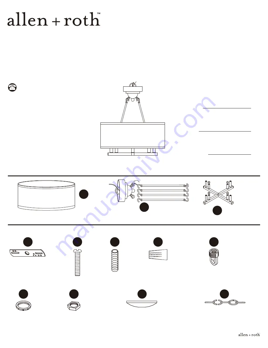 Allen + Roth 1031021-C Quick Start Manual Download Page 1