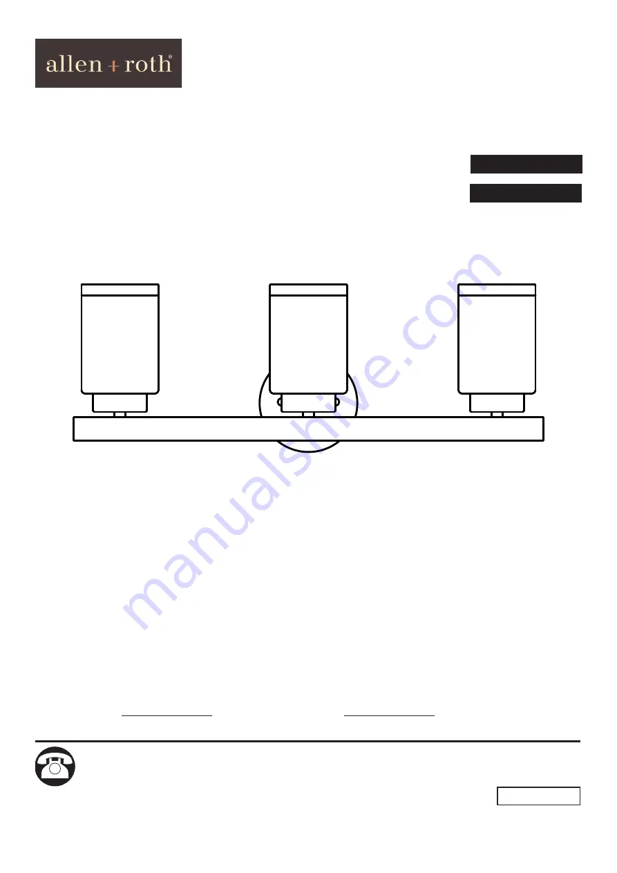 Allen + Roth 2525802 Manual Download Page 1