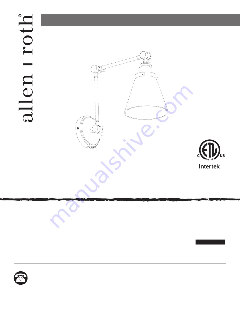 Allen + Roth 42626 Скачать руководство пользователя страница 1