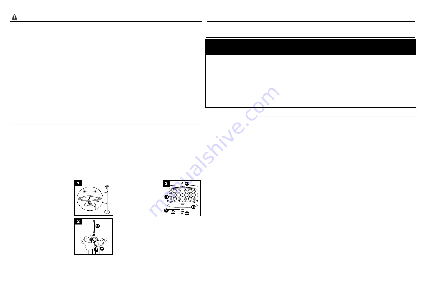 Allen + Roth CH0102-FL Quick Start Manual Download Page 2