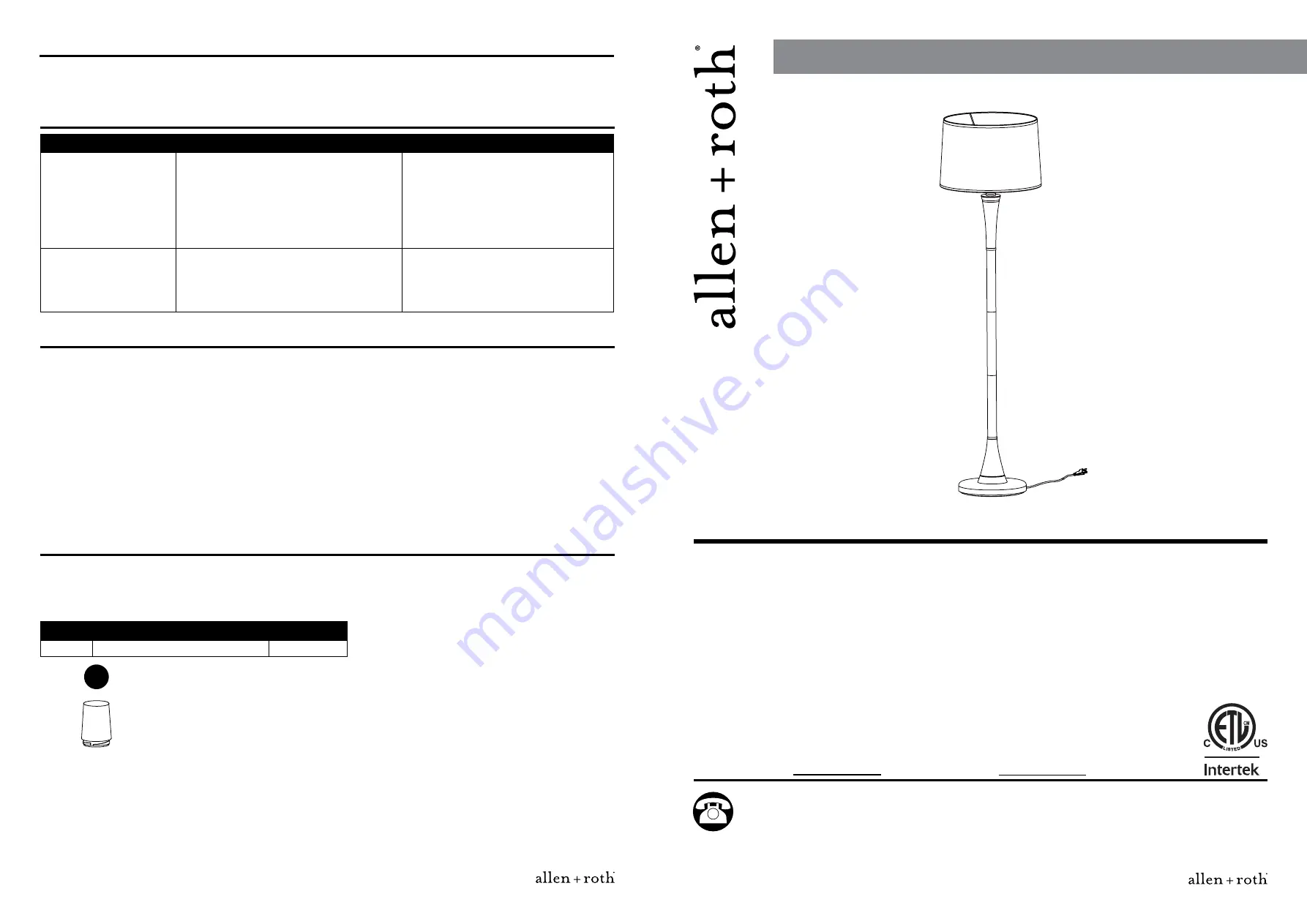 Allen + Roth FF14-002 Скачать руководство пользователя страница 5