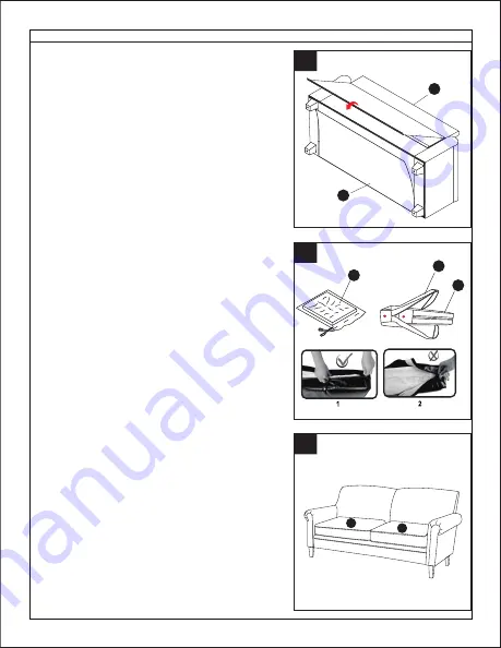 Allen + Roth Sofa 1554608 Assembly Instructions Manual Download Page 8