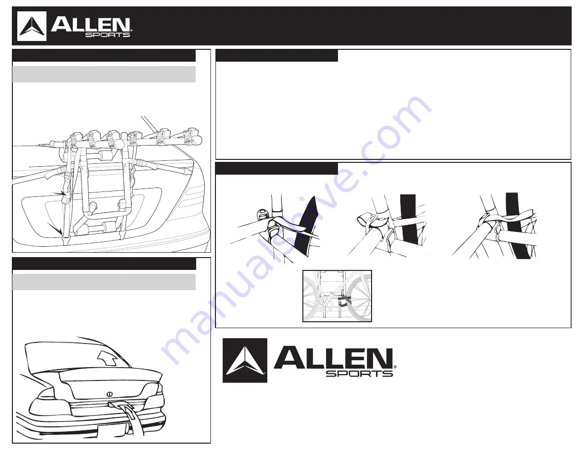 Allen Sports 103DN Instructions Manual Download Page 2