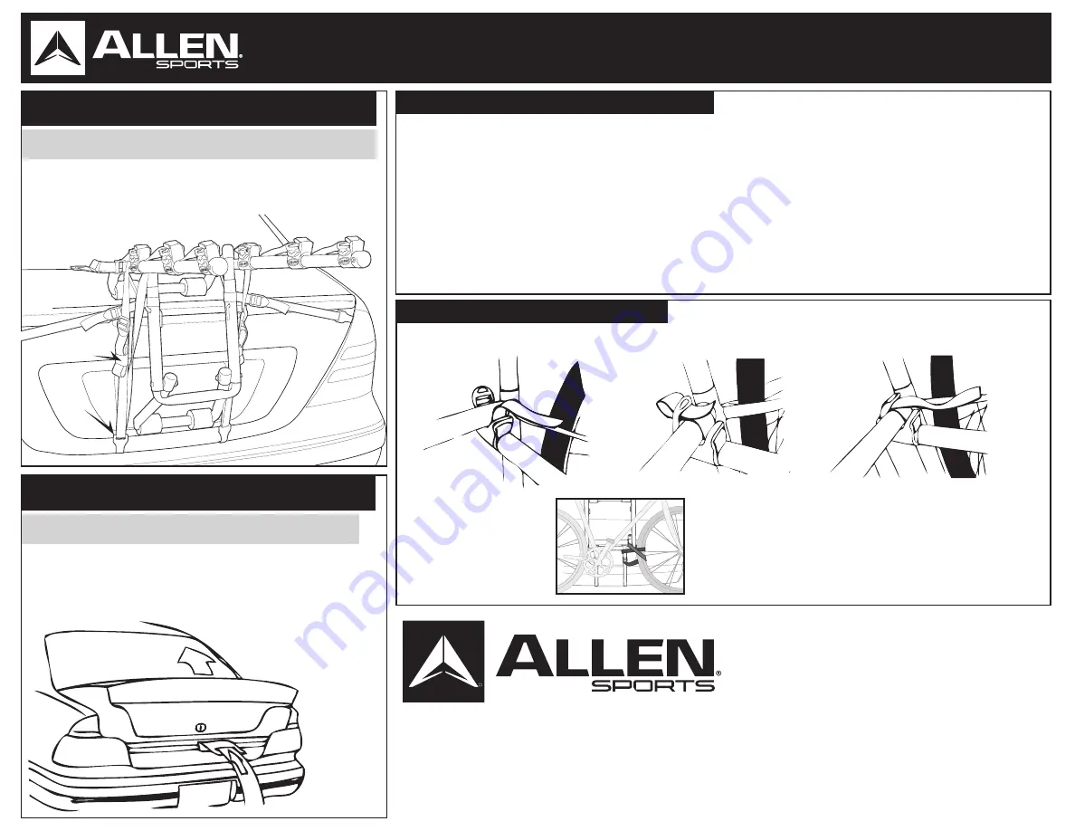 Allen Sports 103DN Instructions Manual Download Page 8