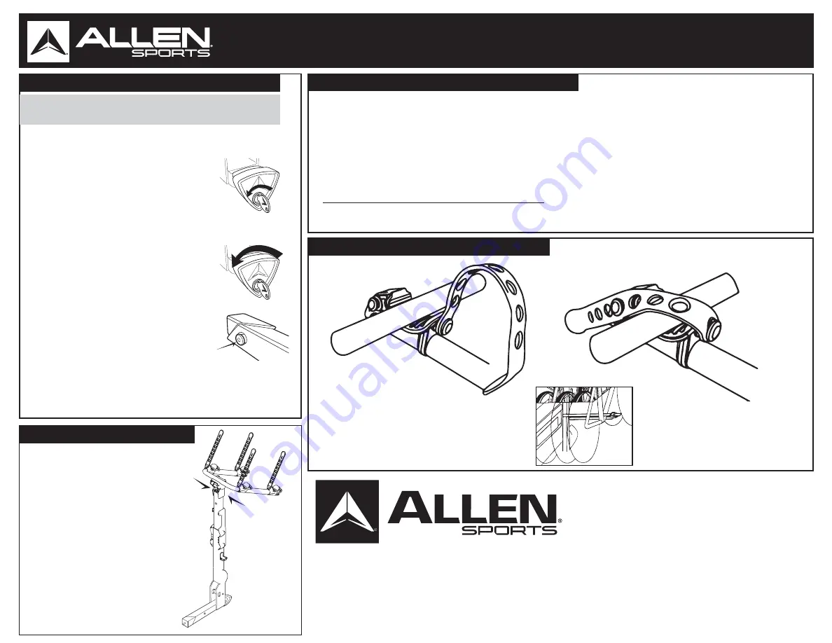 Allen Sports QR520-EB Instructions Manual Download Page 2