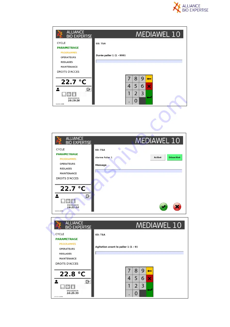 Alliance Bio Expertise MEDIAWEL 10 User Manual Download Page 28