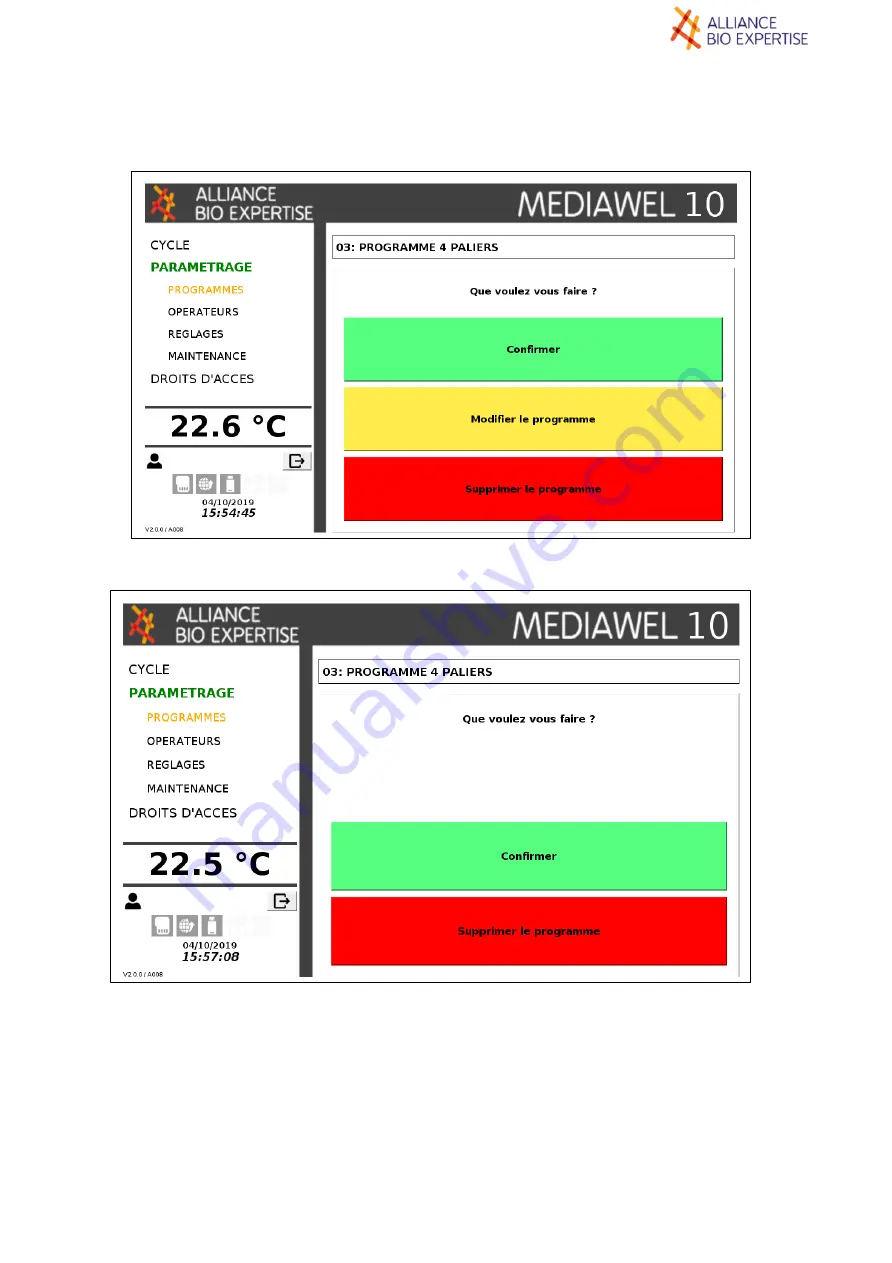 Alliance Bio Expertise MEDIAWEL 10 Скачать руководство пользователя страница 30