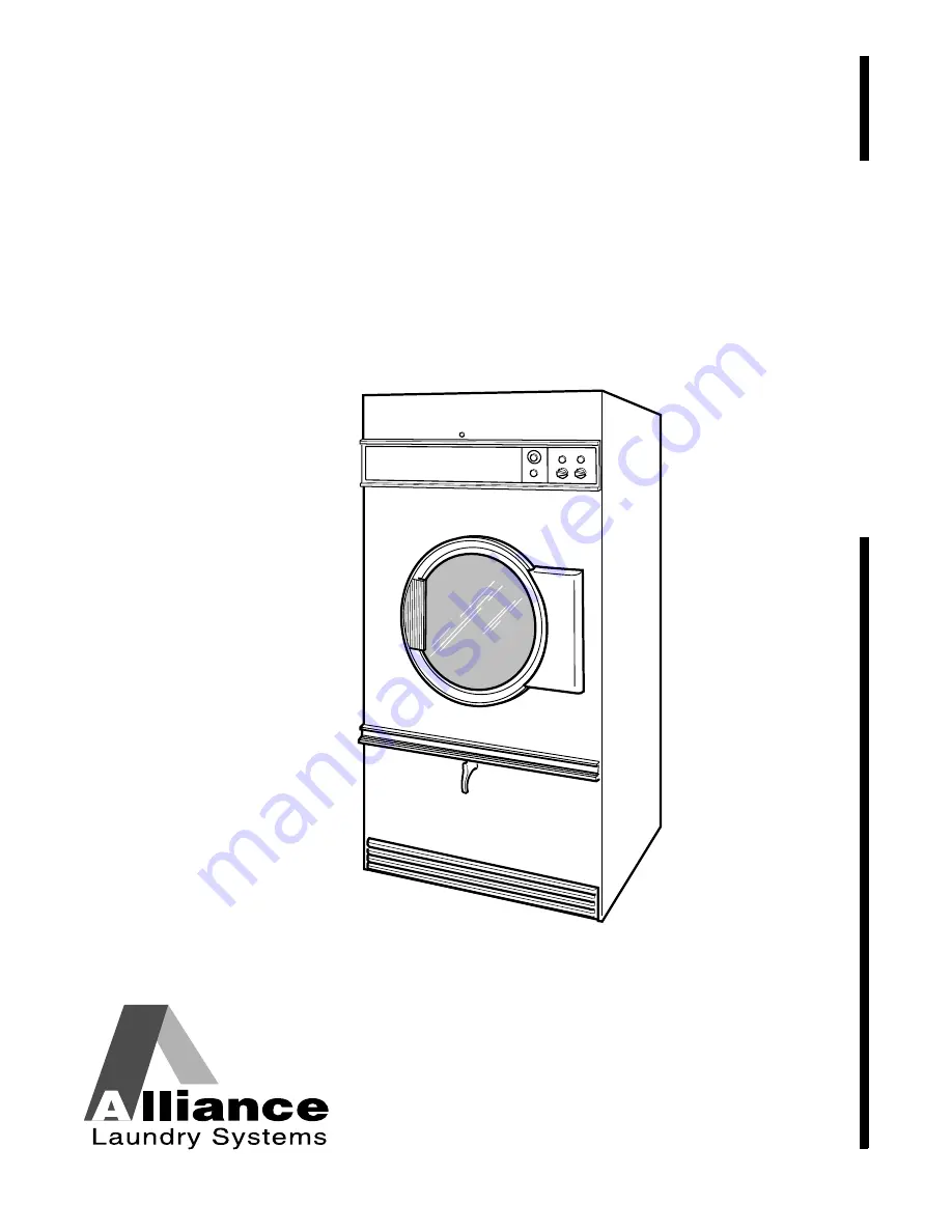 Alliance Laundry Systems ATB50CG Скачать руководство пользователя страница 1