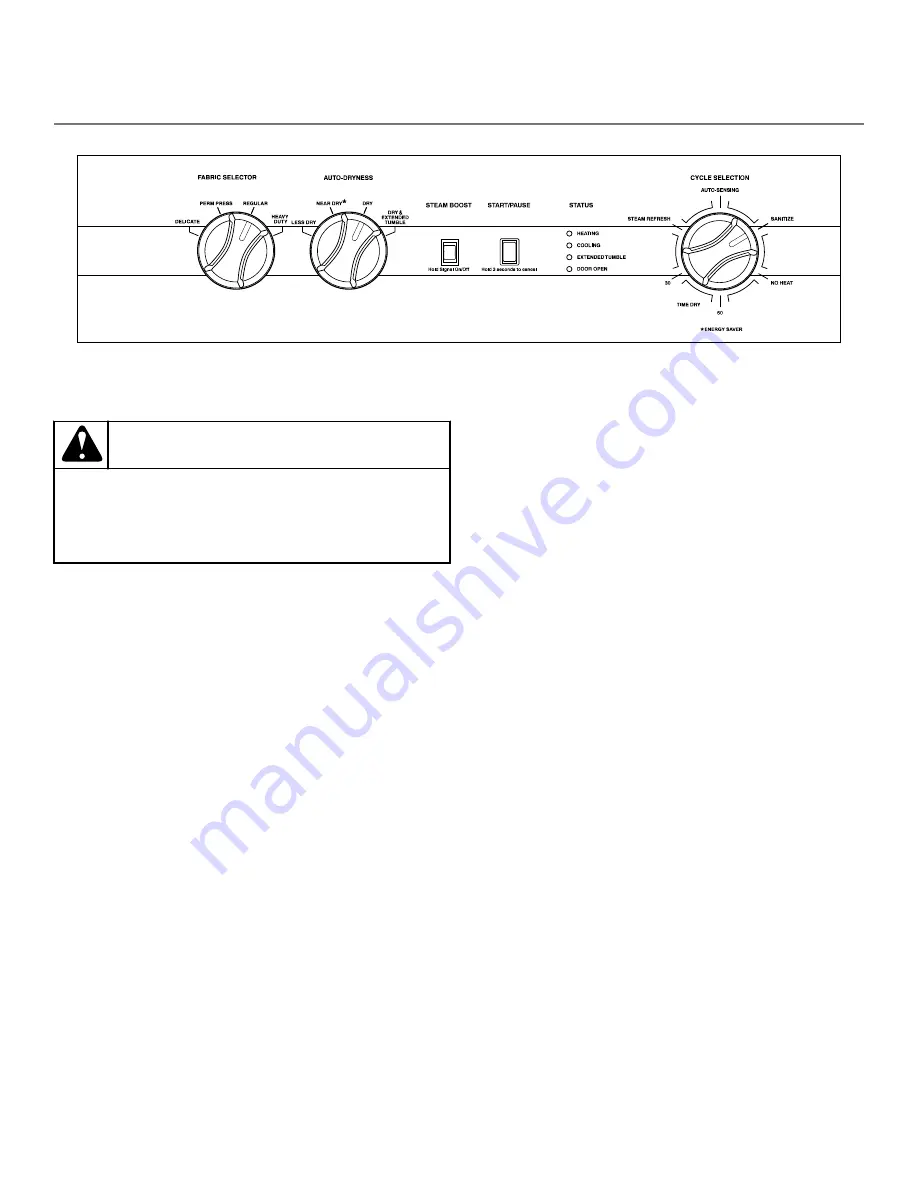 Alliance Laundry Systems Huebsch DR5 User Manual Download Page 10