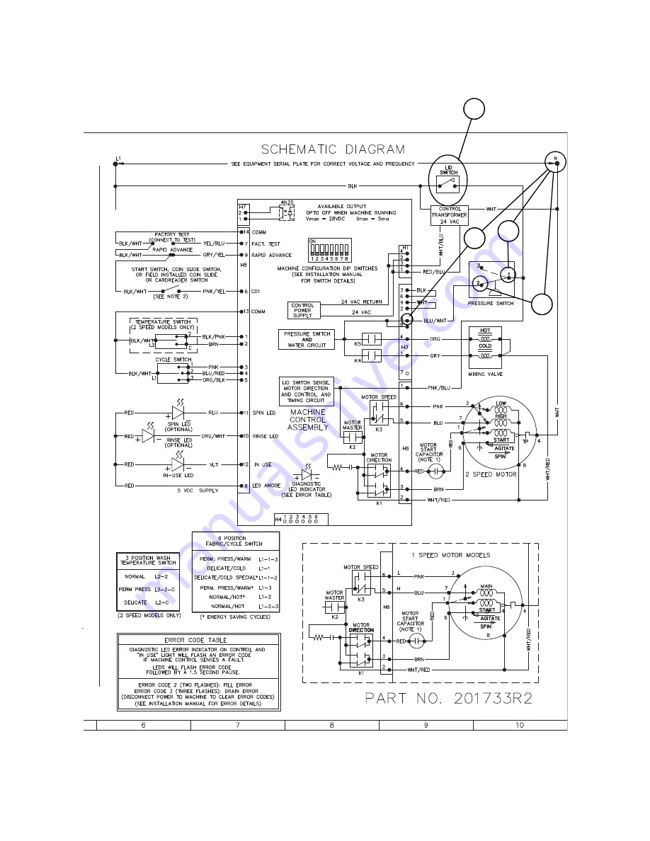 Alliance Laundry Systems UWT011*A3022 Troubleshooting Manual Download Page 49