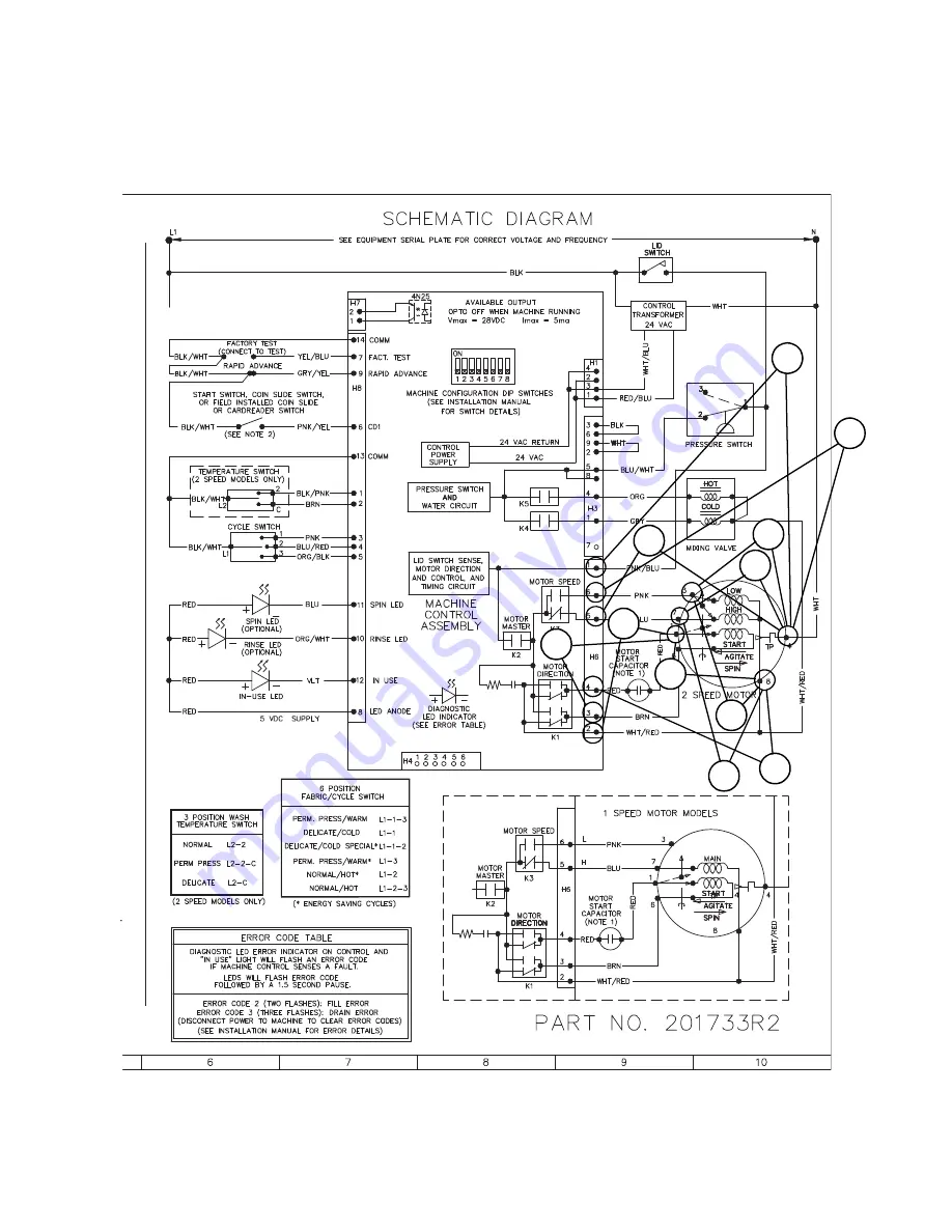 Alliance Laundry Systems UWT011*A3022 Troubleshooting Manual Download Page 55