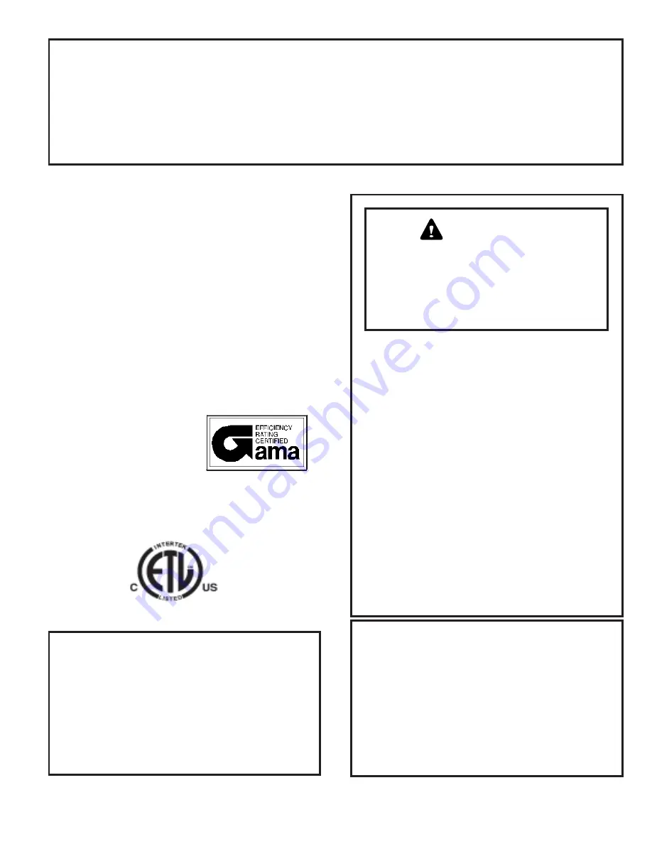 Allied Air 506299-01 User'S Information Manual Download Page 1