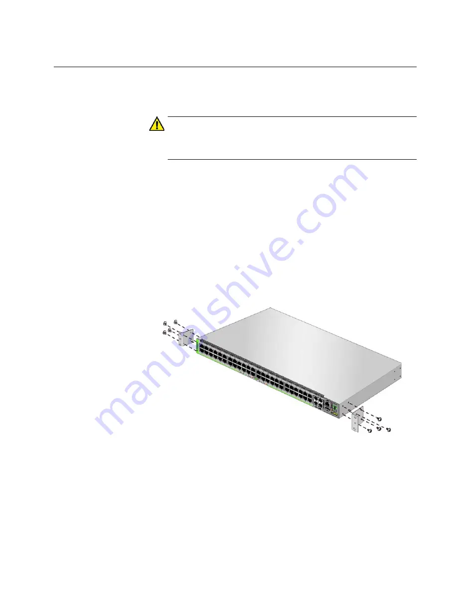 Allied Telesis AlliedWare Plus AT-GS980M/52 Installation Manual Download Page 55