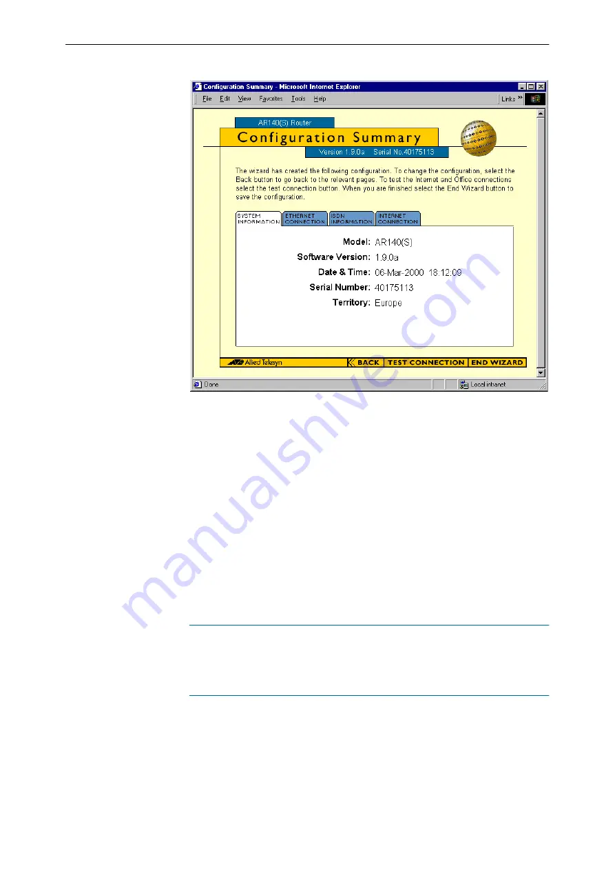 Allied Telesis AR100 series User Manual Download Page 34