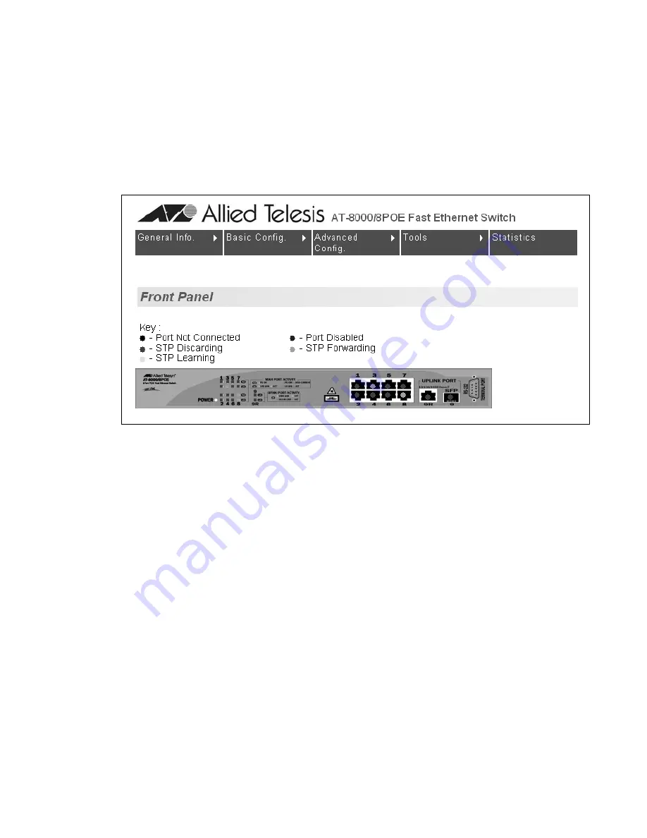 Allied Telesis AT 8000/8POE Installation Manual Download Page 49