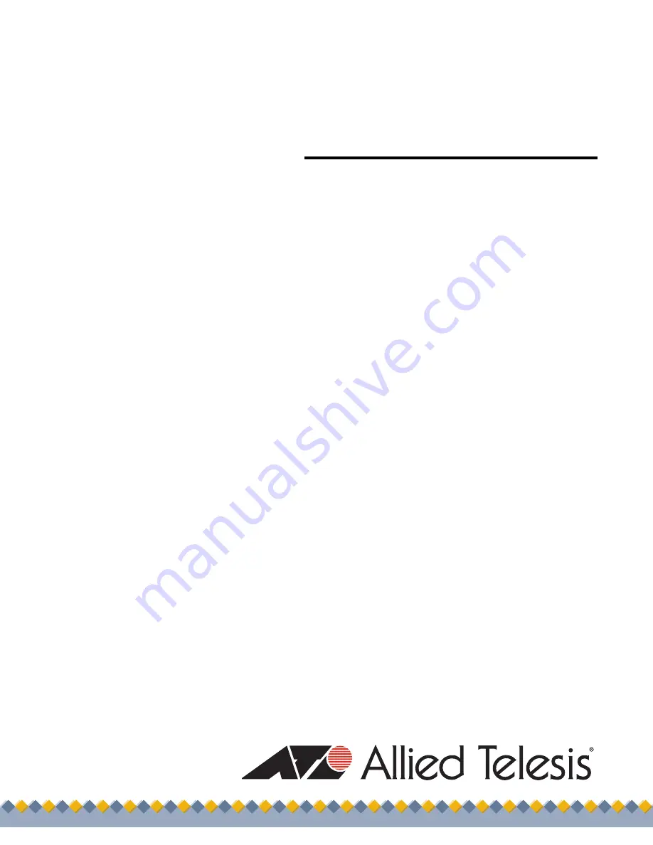 Allied Telesis AT-iMG646MOD Installation Manual Download Page 1