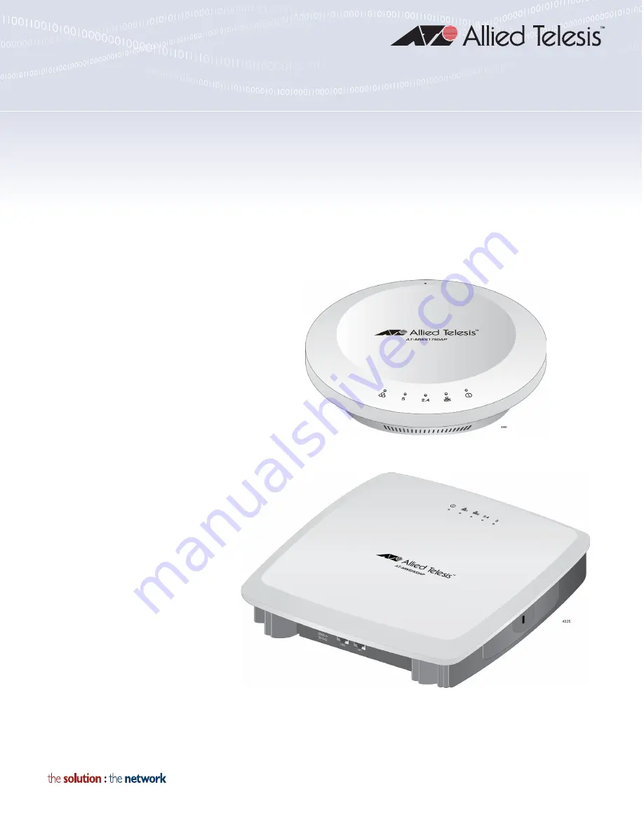 Allied Telesis AT-MWS1750AP Installation Manual Download Page 1