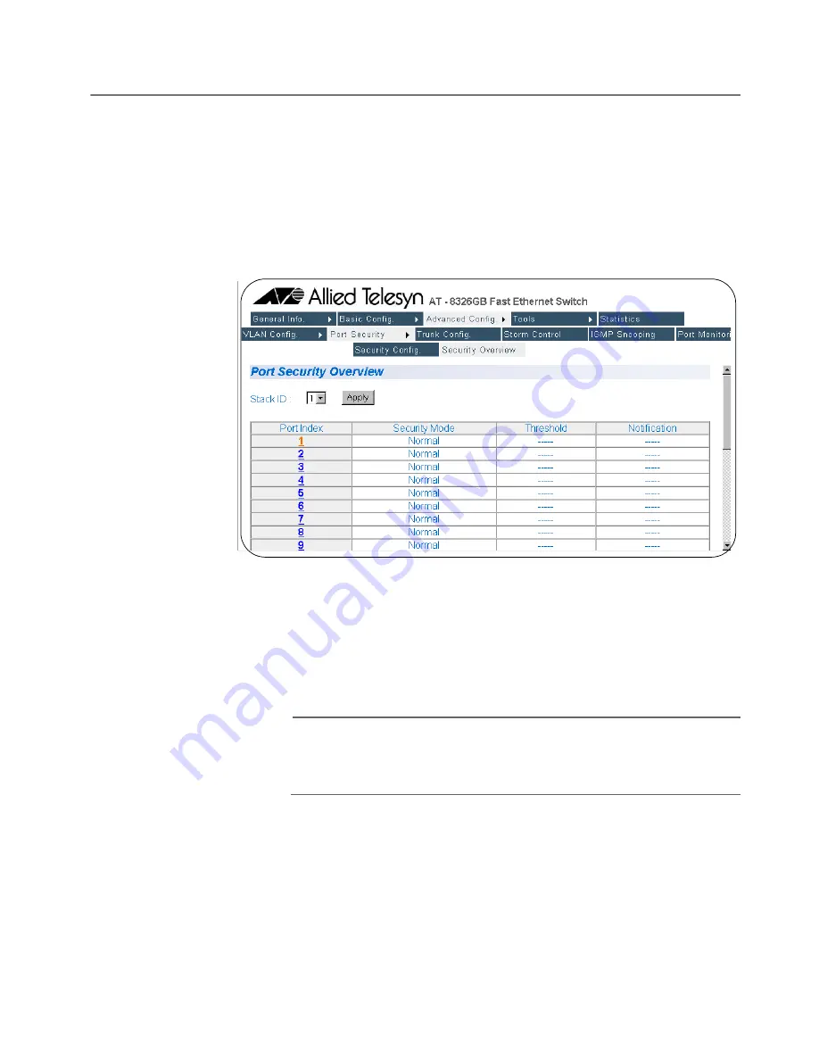 Allied Telesis AT-S41 User Manual Download Page 186