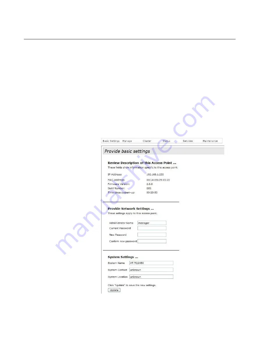 Allied Telesis AT-TQ Series User Manual Download Page 30